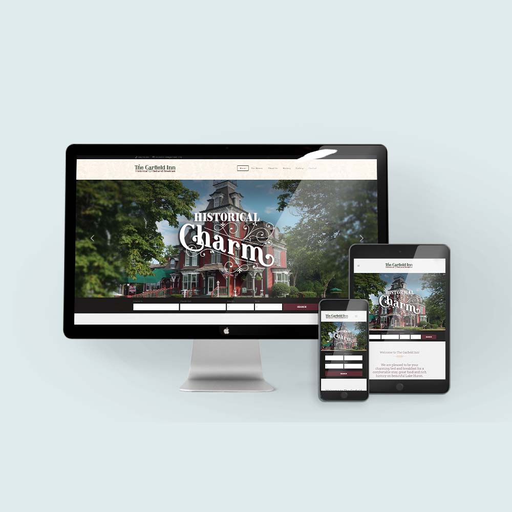 The Garfield Inn Website for desktop and mobile devices